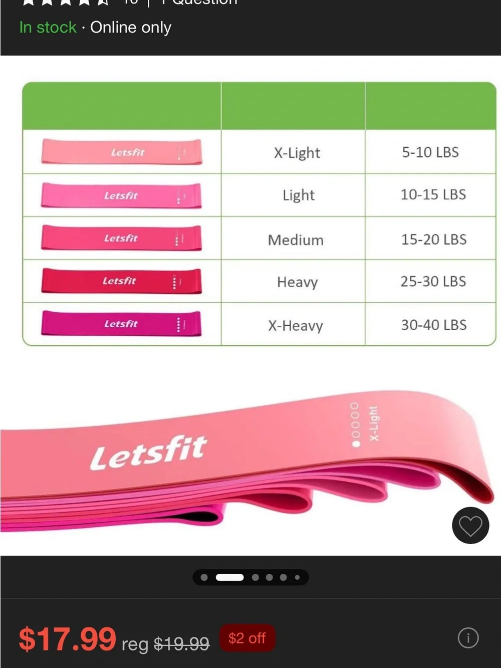 Pink Resistance Loop Bands - Set of 5